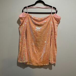 Club Exx Dolls Kill Starry Eyed Romance Sequin Mini Dress Large NWT Party Rave